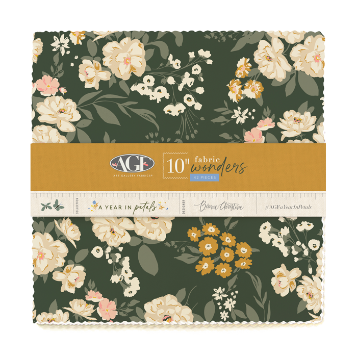 A Year in Petals by Bonnie Christine - 10&quot; Fabric Wonders (42 Piece)