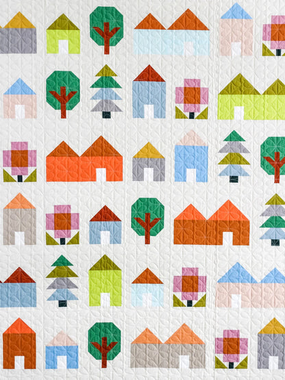 Tiny Town Quilt Paper Pattern - Pen &amp; Paper Patterns