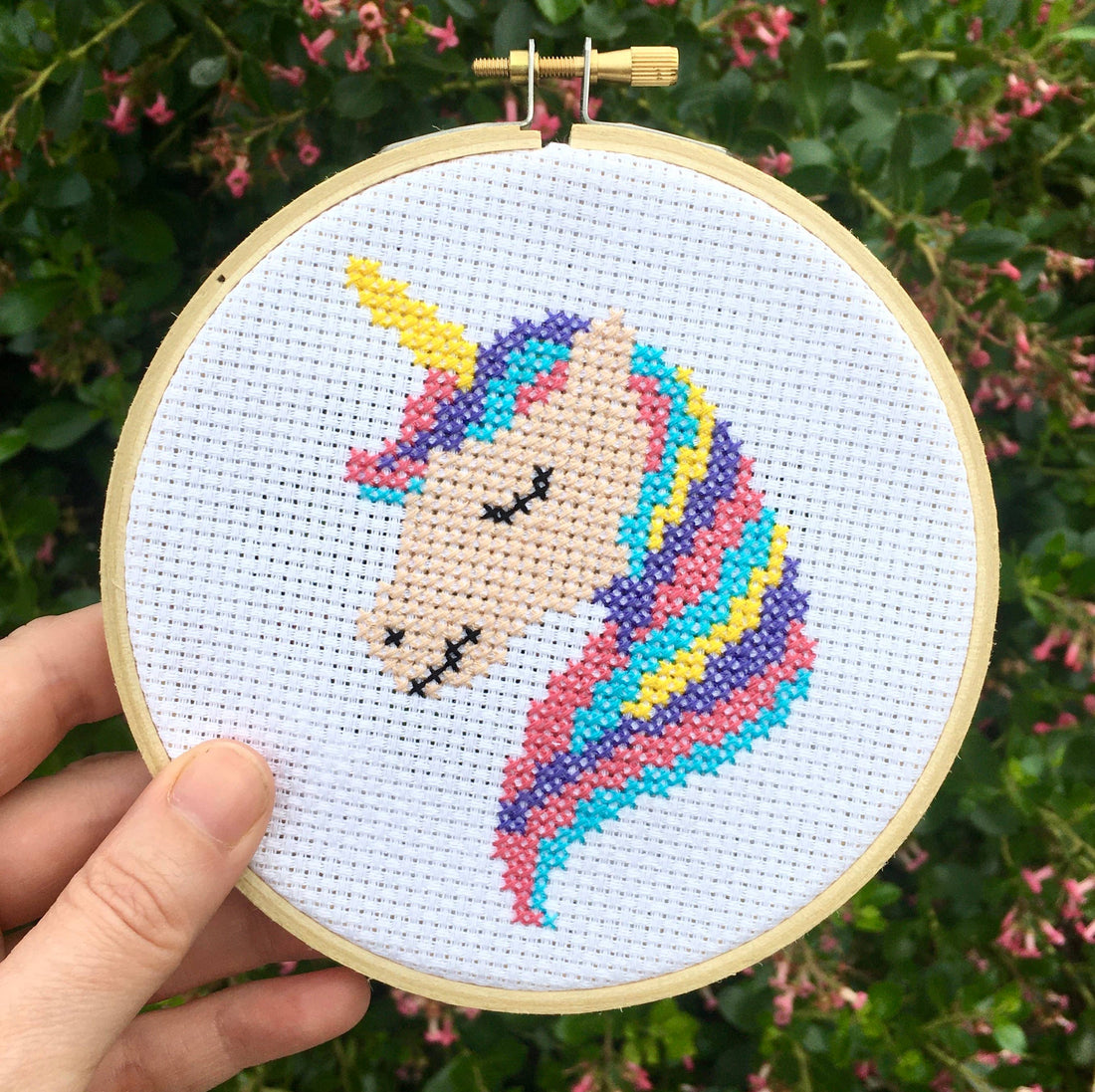 Unicorn Cross Stitch Kit - Craft Make Do