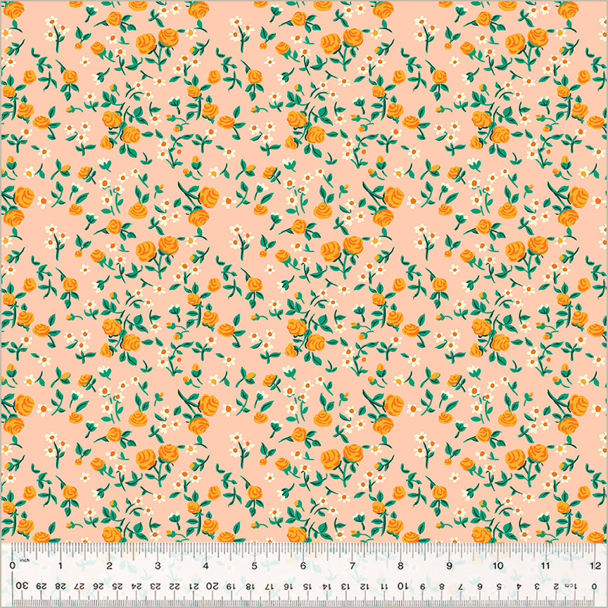 Mousy Floral Blush - Heather Ross By Hand by Windham Fabrics