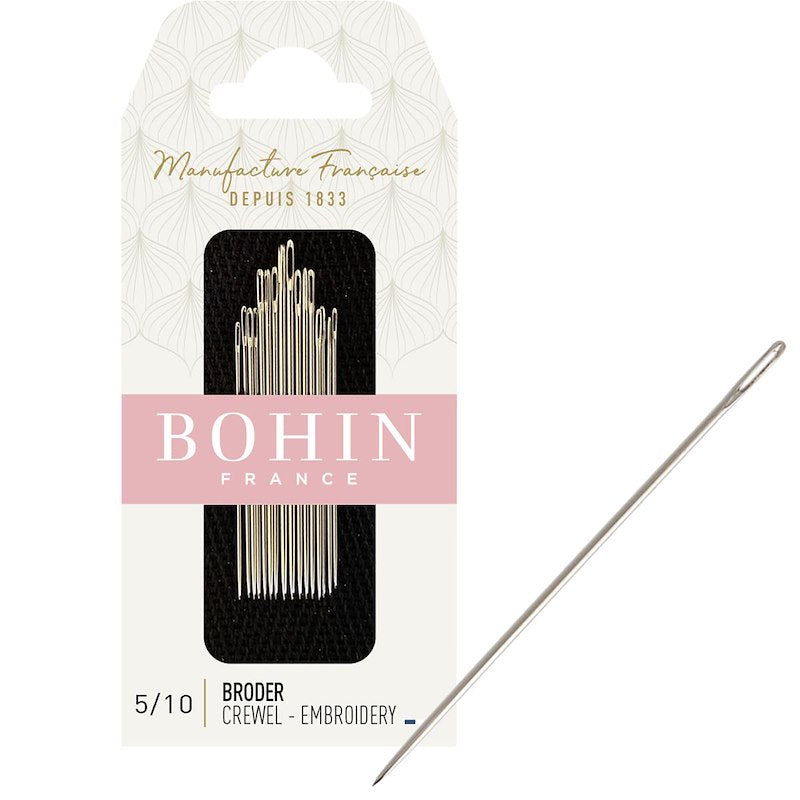 Bohin Embroidery Needles (Size 5-10)