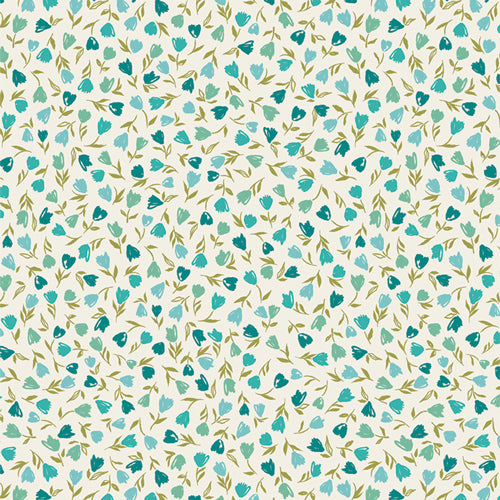 Floral Frenzy Lagoon - Bloomcore by Art Gallery Fabrics