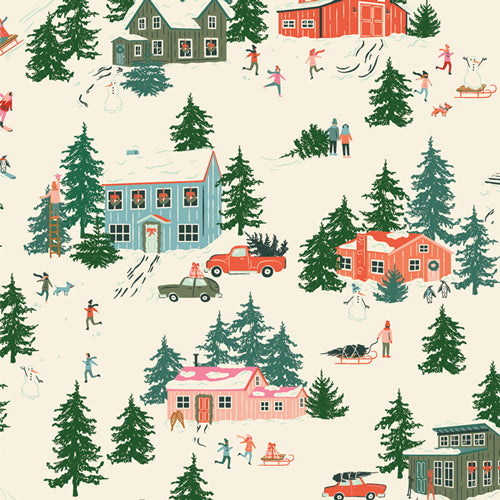 Merry Town - Christmas in the Cabin by Art Gallery Fabrics