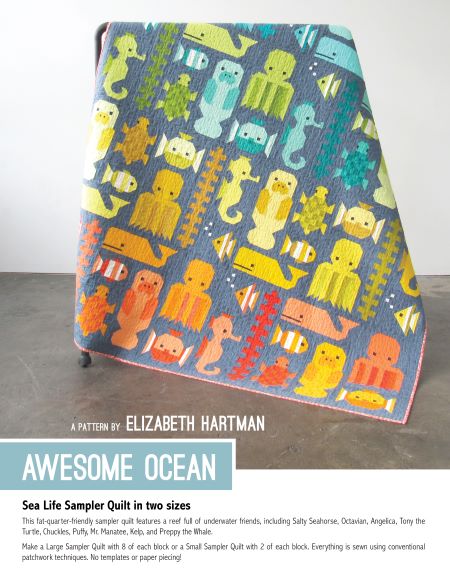 Awesome Ocean Quilt Pattern - Elizabeth Hartman