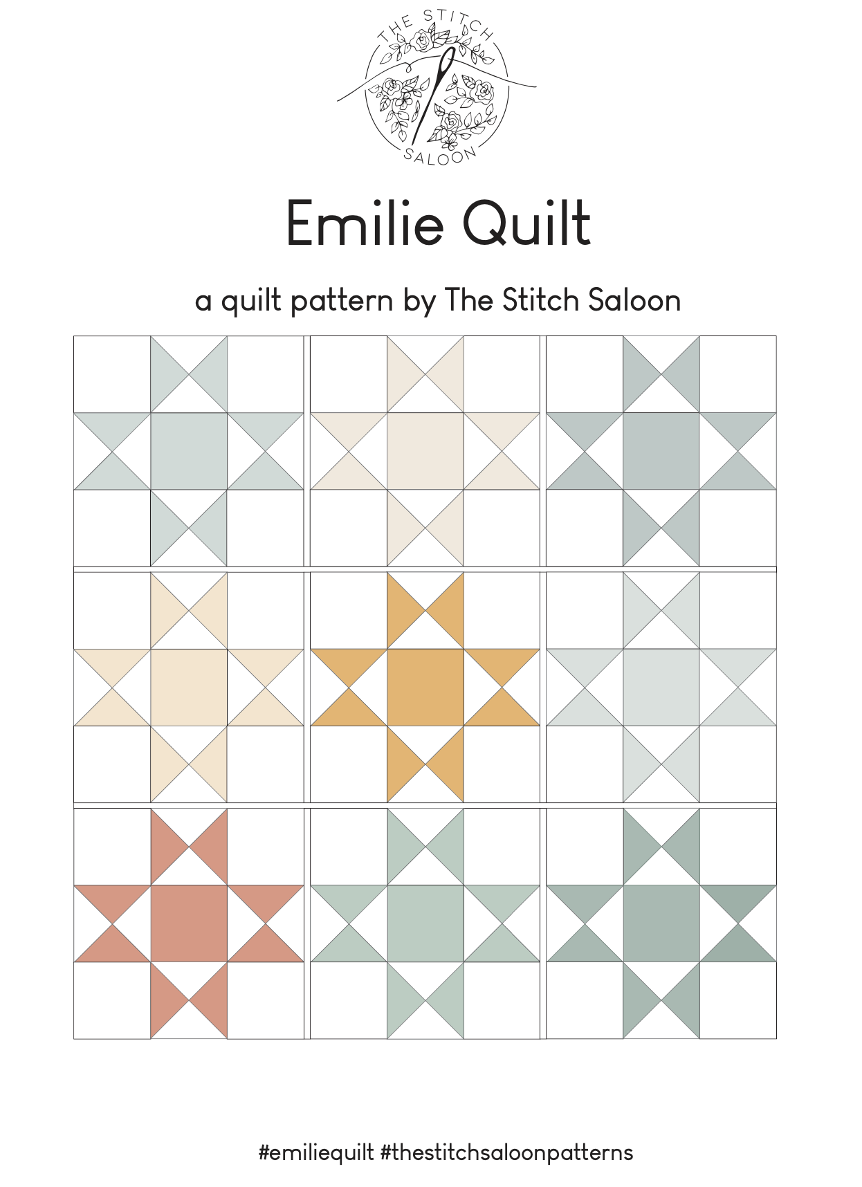 Emilie Quilt Pattern (Paper)