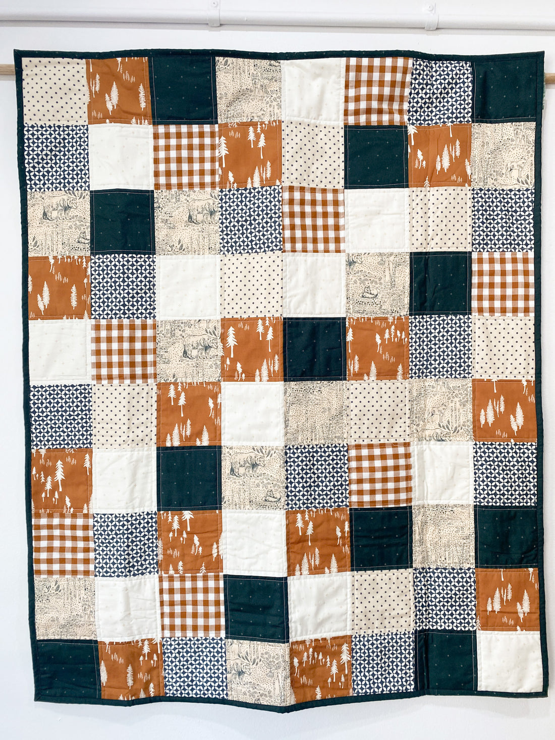 Explorer Squares Baby Quilt