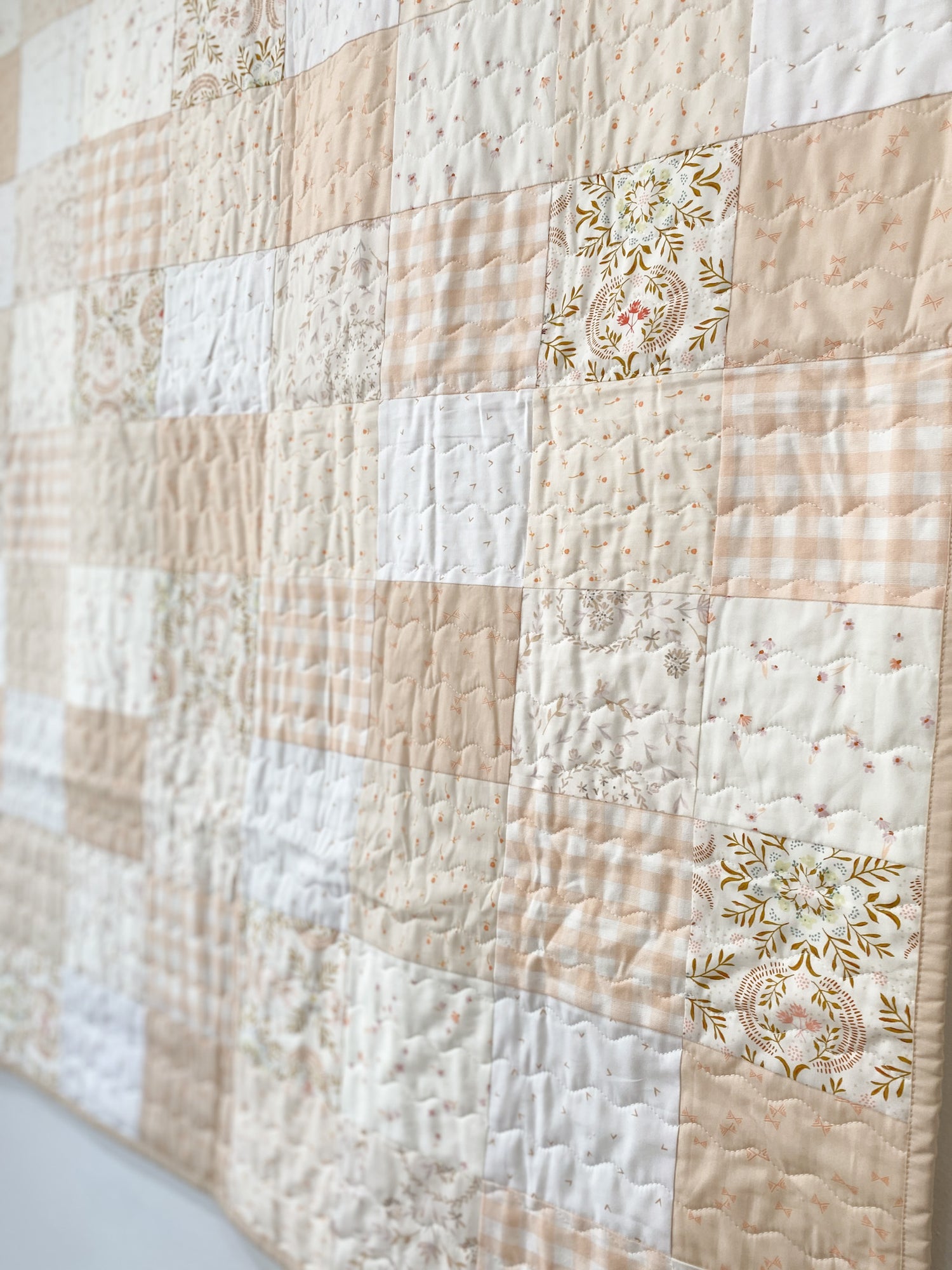 Ballerina Squares Baby Quilt