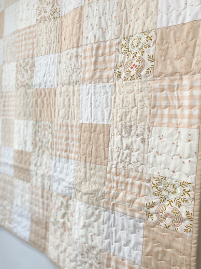 Ballerina Squares Baby Quilt