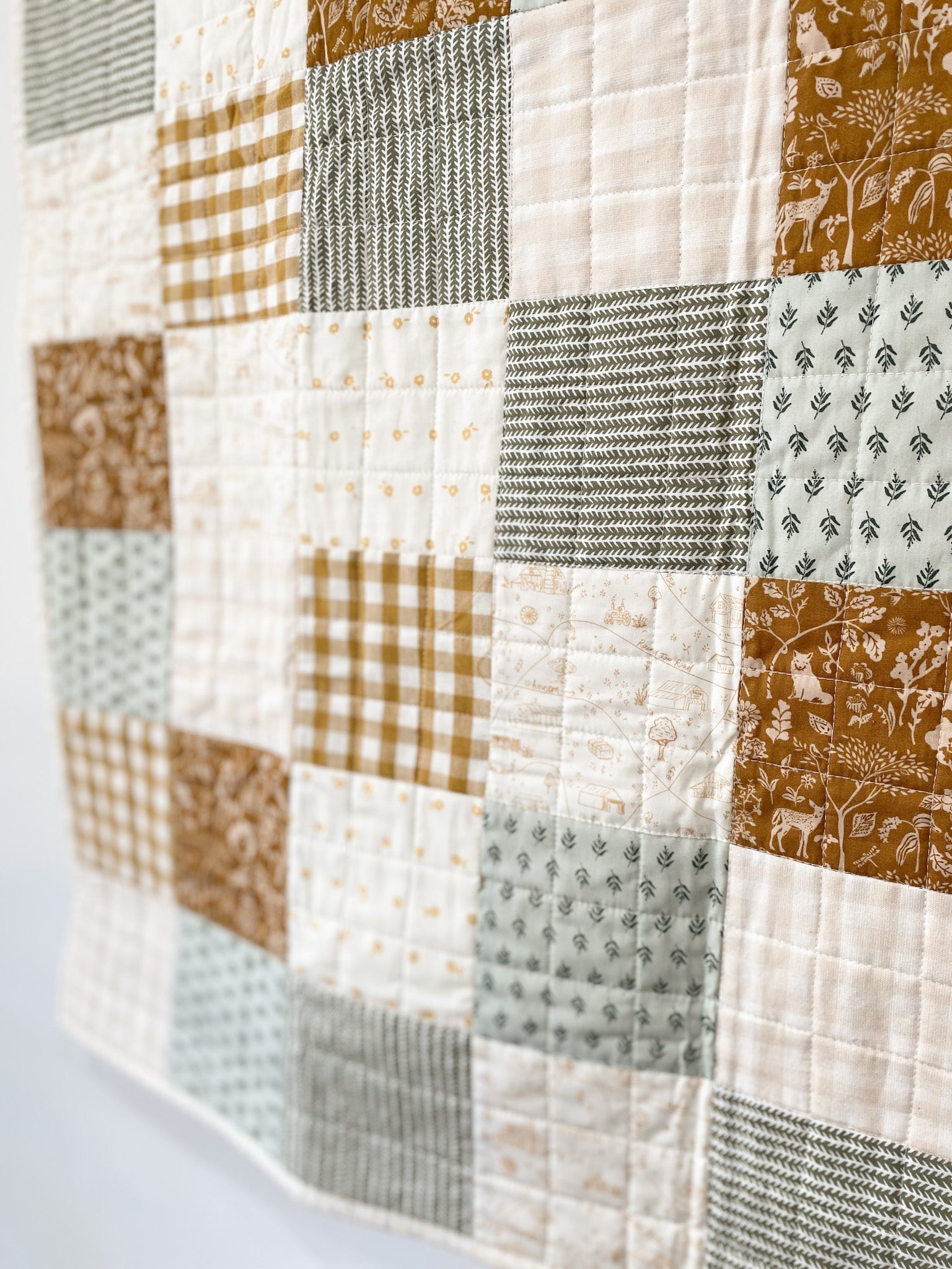 Farm Squares Baby Quilt