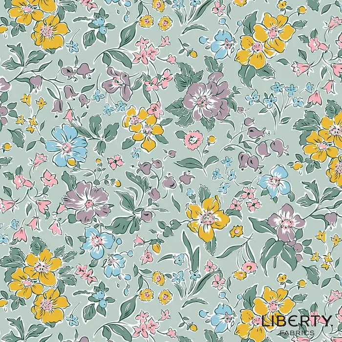 Spring Petals Pastel - Heirloom 5 - Liberty Quilting Cotton