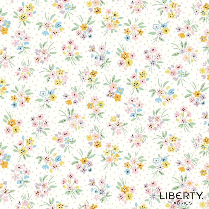 Beatrice Bouquet Pastel - Heirloom 5 - Liberty Quilting Cotton