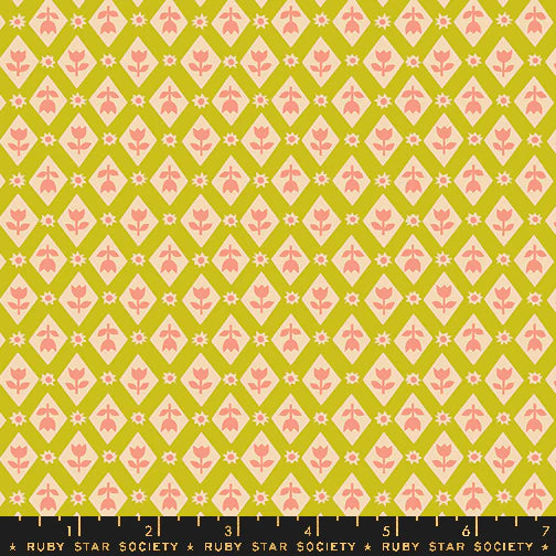 Lattice in Pistachio - Favorite Flowers by Ruby Star Society