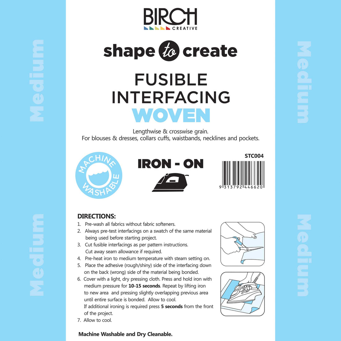 Shape to Create Woven Iron-On Interfacing - Medium Weight