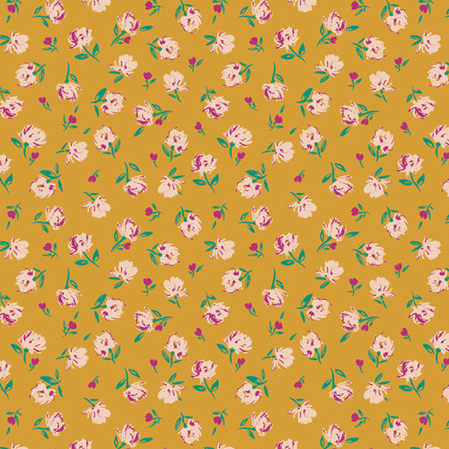 Gentle Rosebuds Solar - The Flower Society by Art Gallery Fabrics