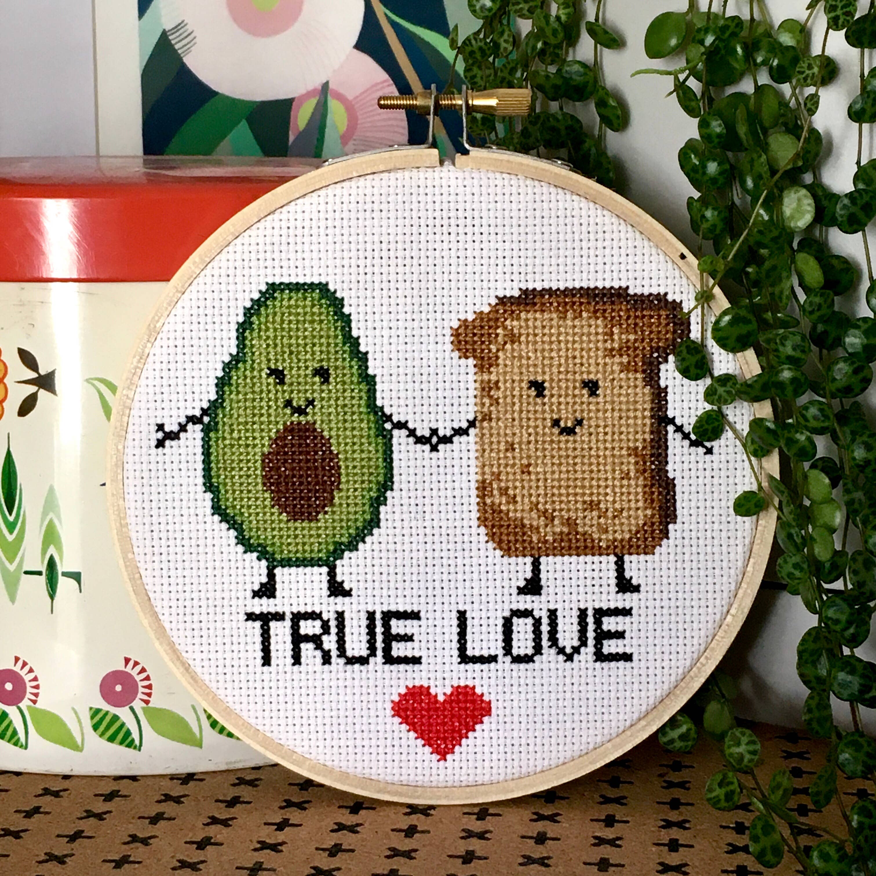 Avo Toast Cross Stitch Kit - Craft Make Do