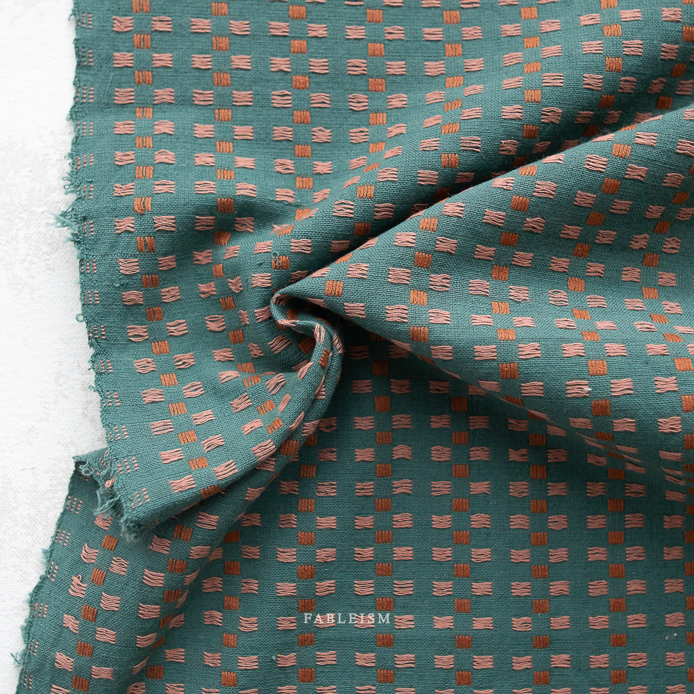 Basket Weave Teal - Canyon Springs by Fableism