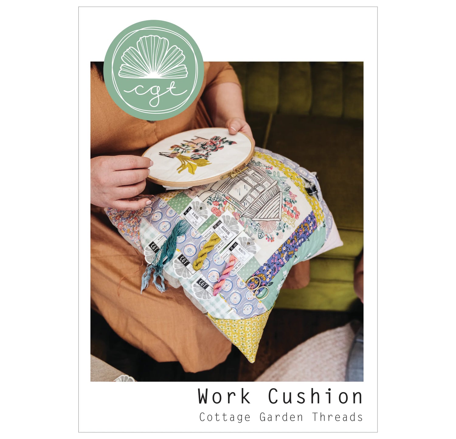 Work Cushion Pattern - Cottage Garden Threads