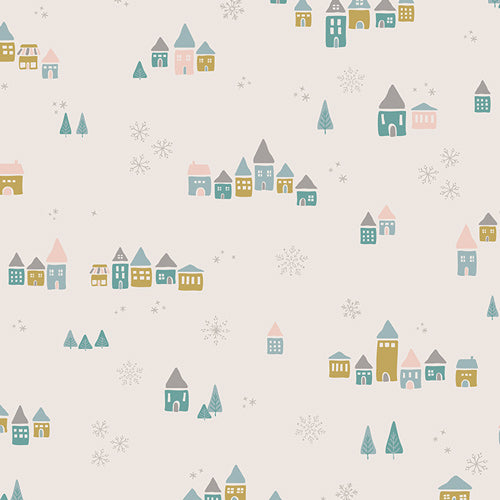 Snowdrift Magic - Little Town by Art Gallery Fabrics