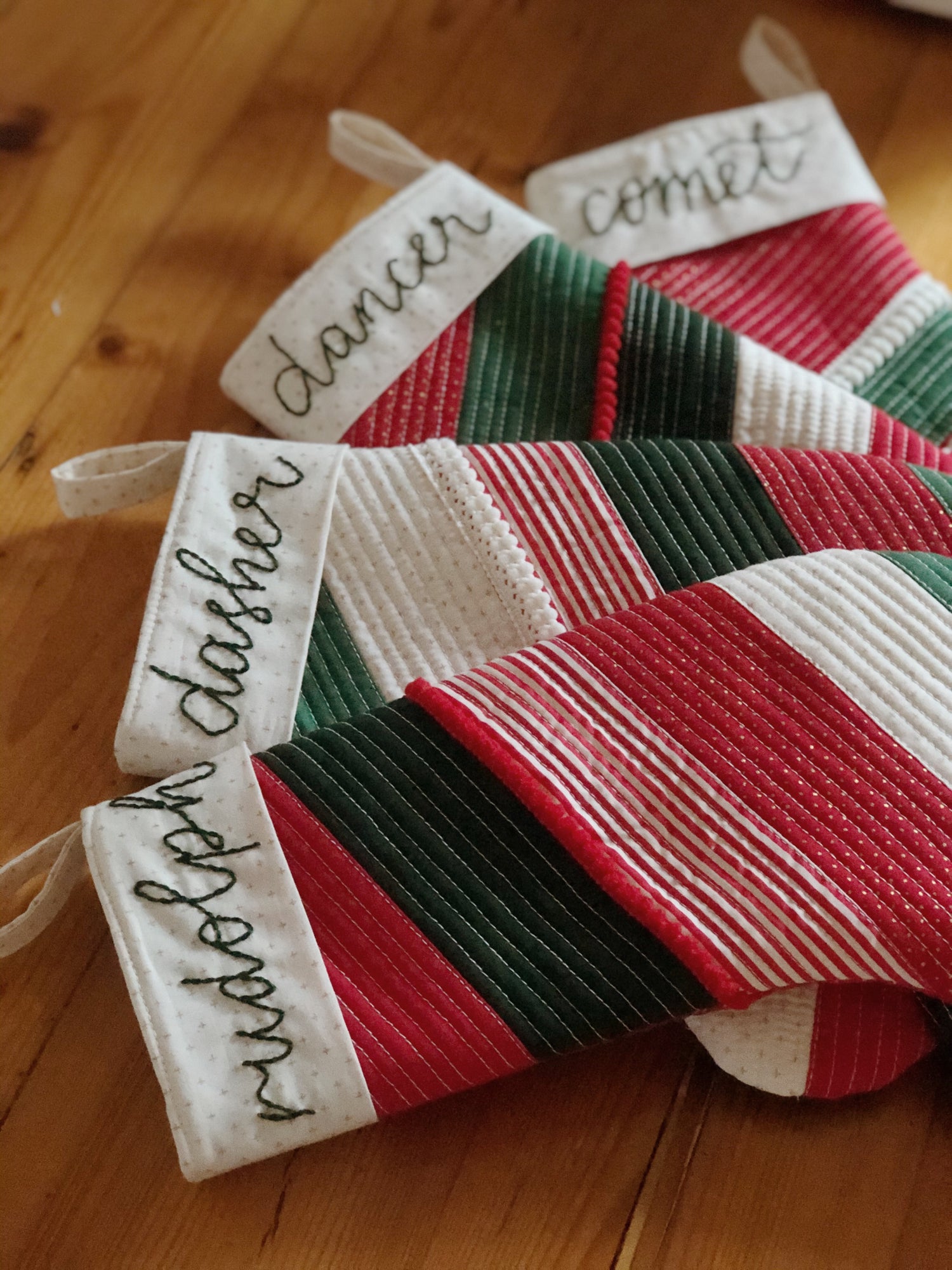 Modern Patchwork Christmas Stocking